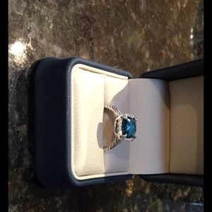 David Yurman Cable Wrap Topaz 925SS Ring, sz 7